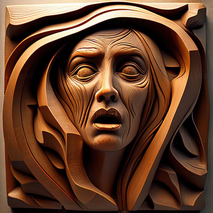 3D модель Джуді Мастранжело, американська художниця (STL)